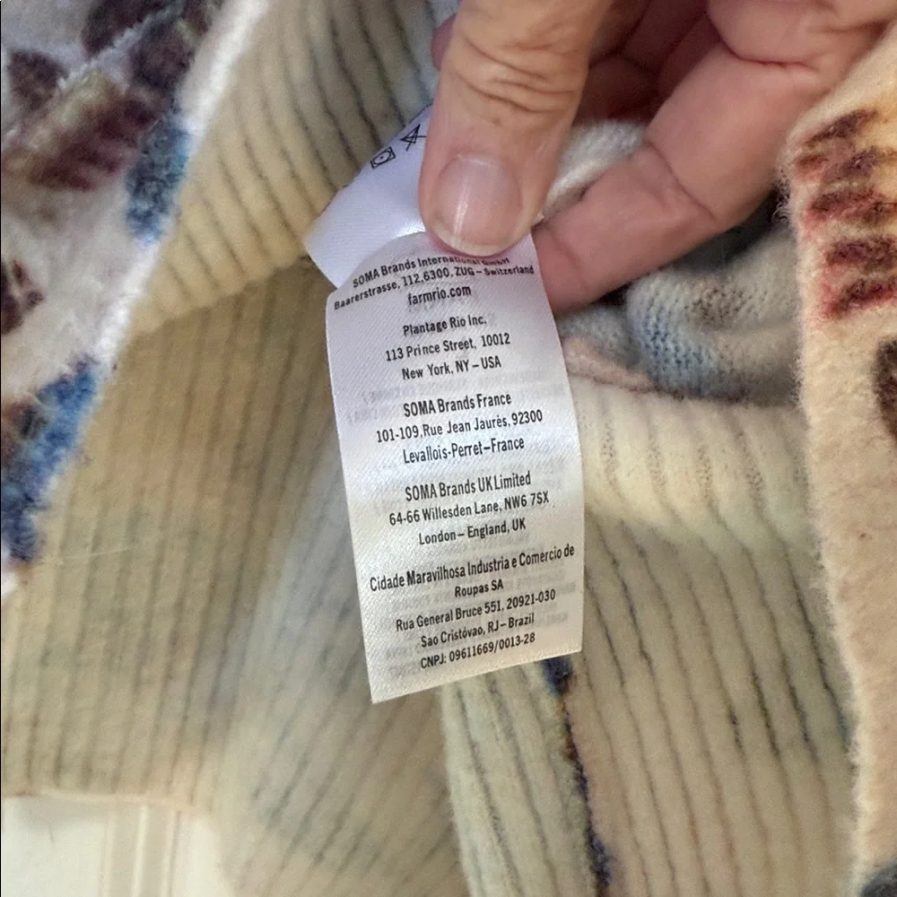 FARM Rio Floral Cardigan - Cream and Blue - Picture 10 of 16